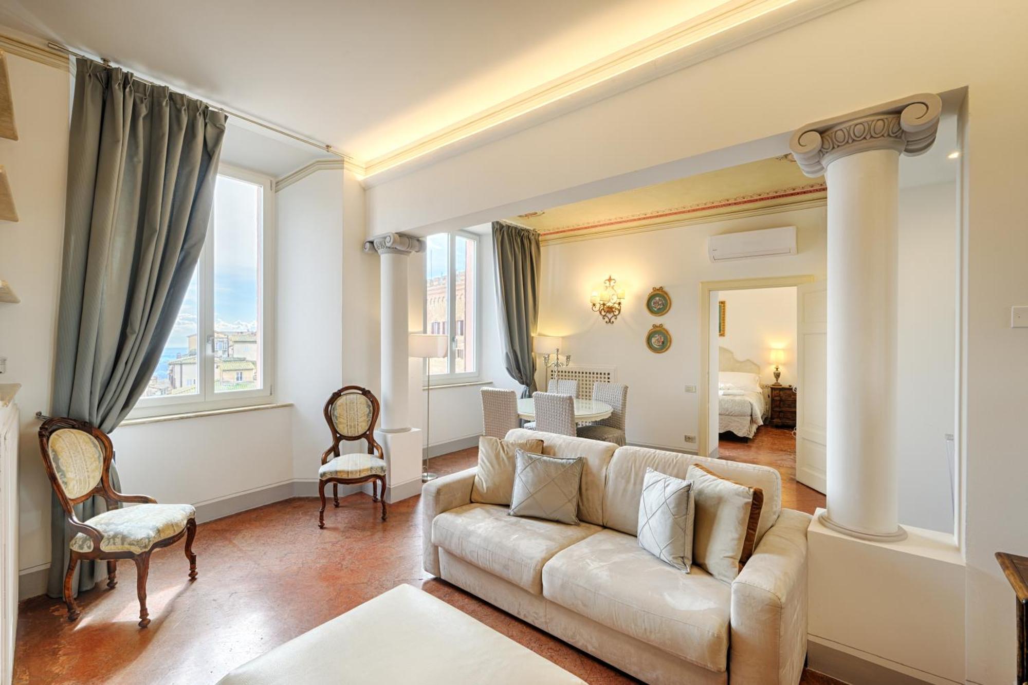 Apartamento Palazzo Lenzi Siena Exterior foto